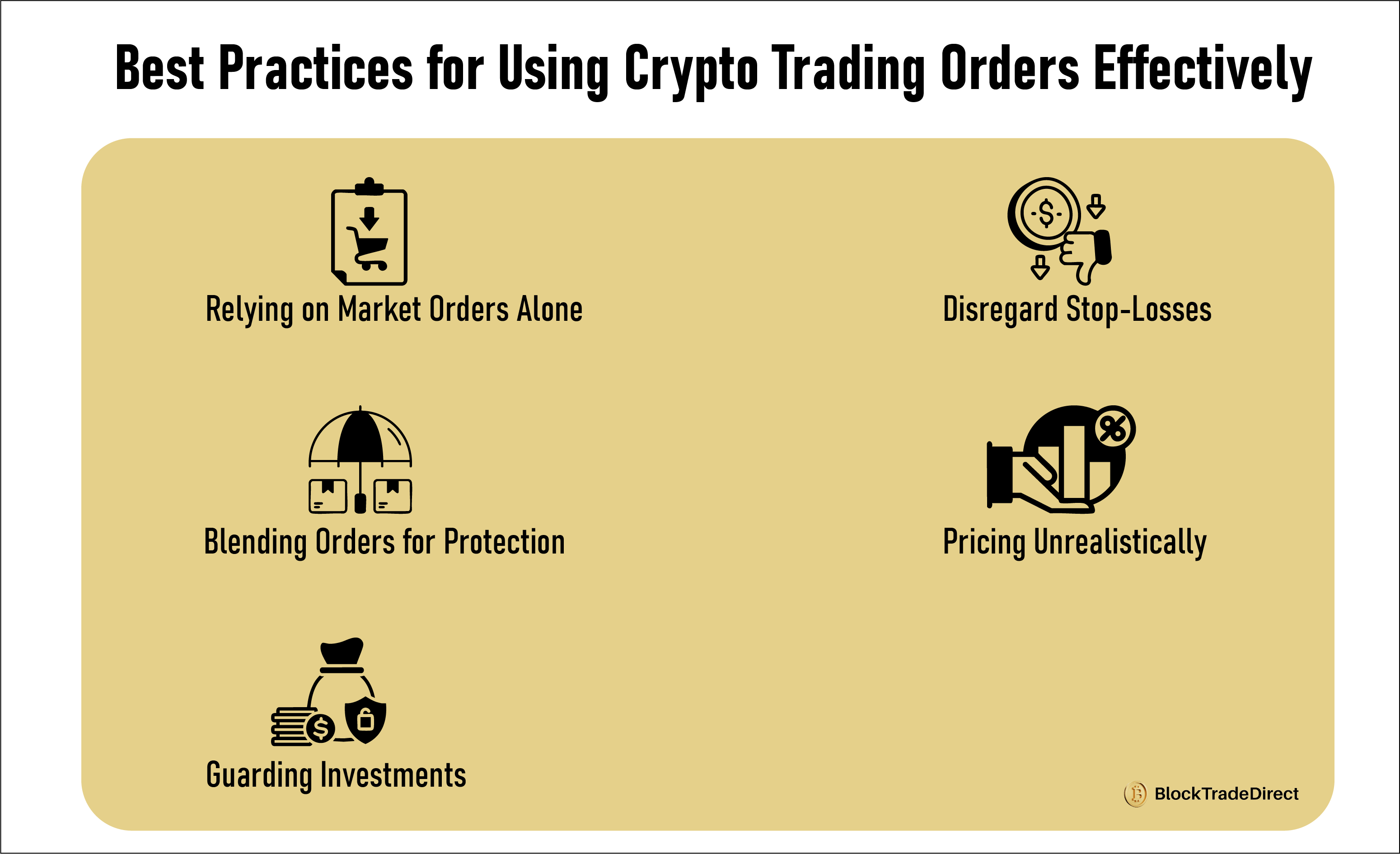 Infographic Image About Best Practices for Using Crypto Trading Orders Effectively
