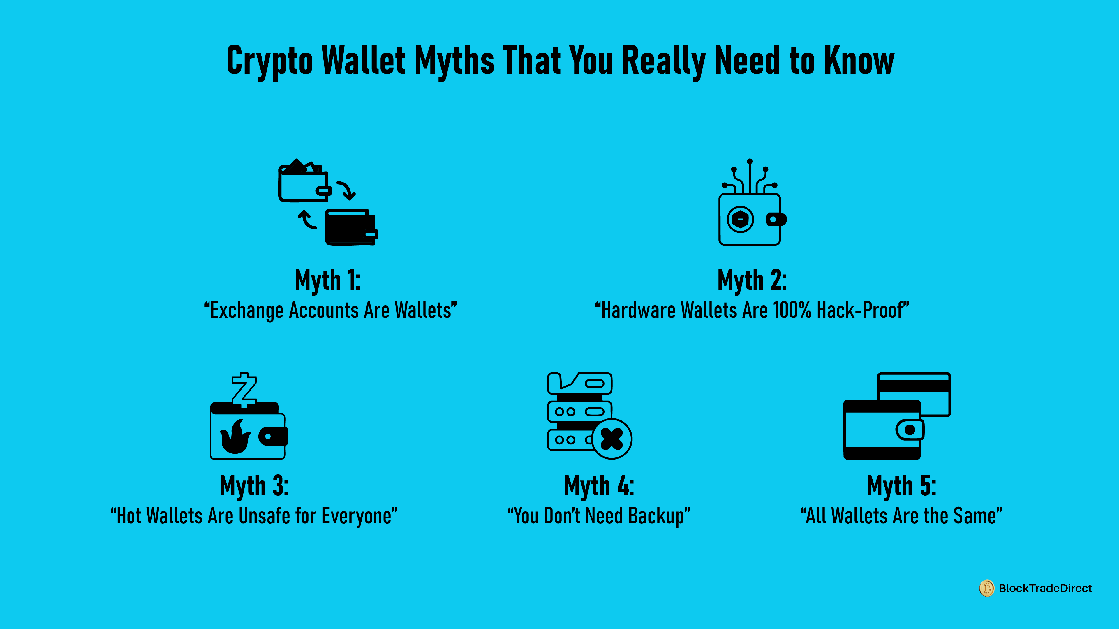 Visual Representation Explaining Crypto Wallet Myths That You Really Need to Know