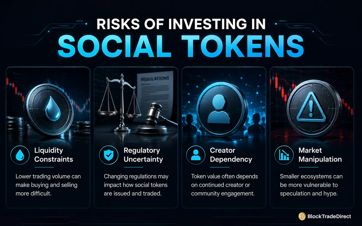Risks and Challenges of Social Tokens
