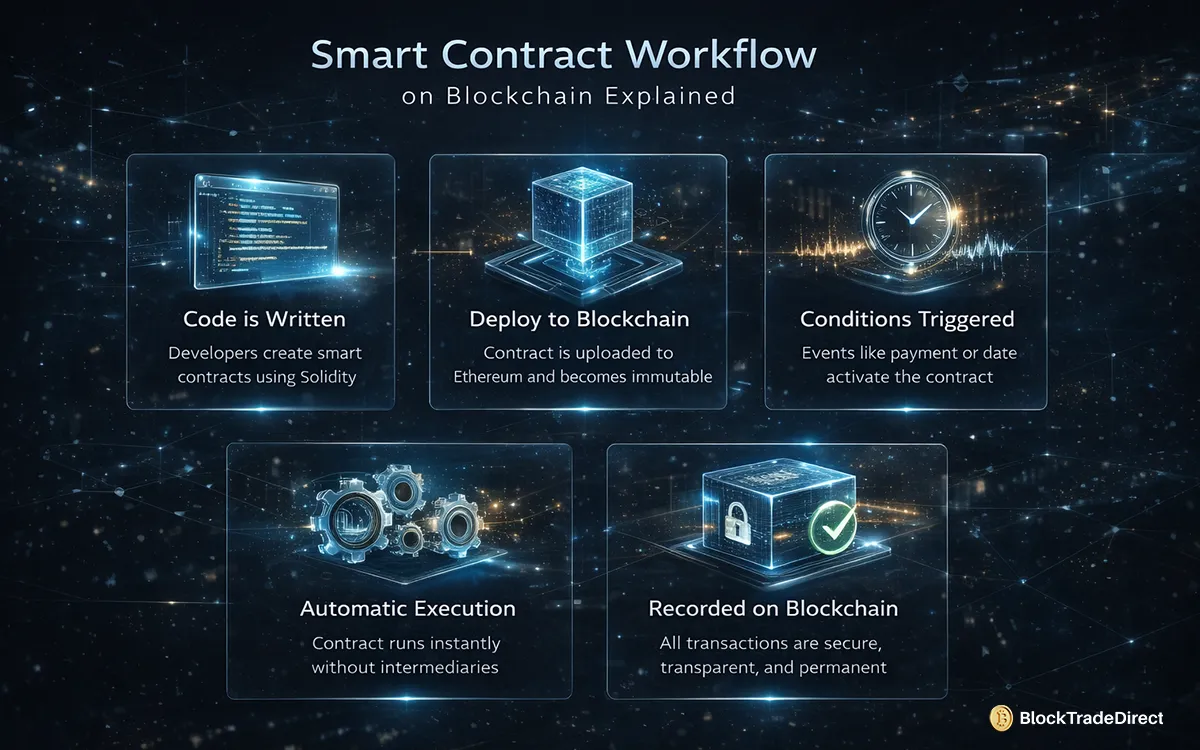 Smart Contract Workflow on Blockchain Explained