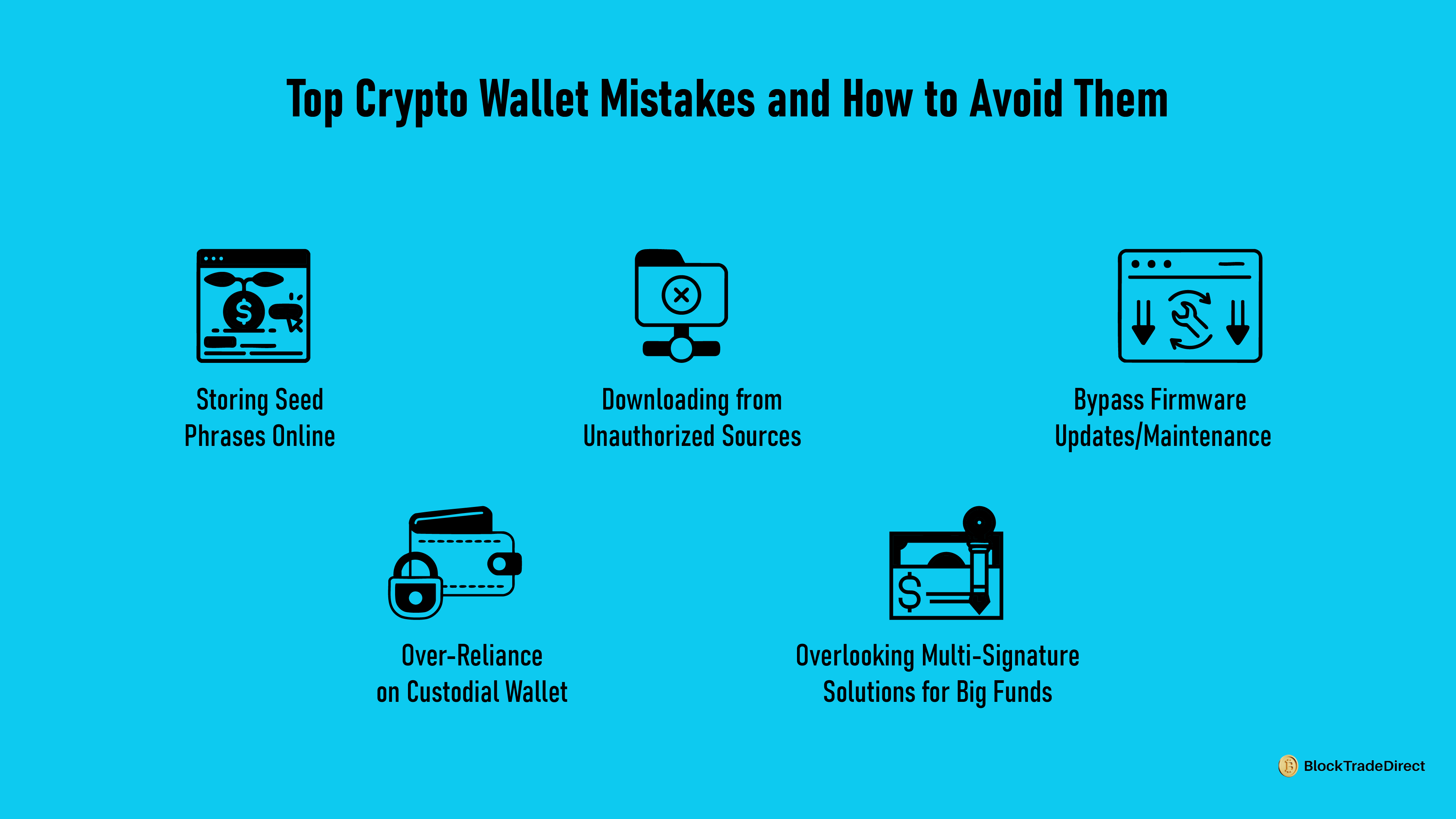 Visual Representation of Top Crypto Wallet Mistakes and How to Avoid Them